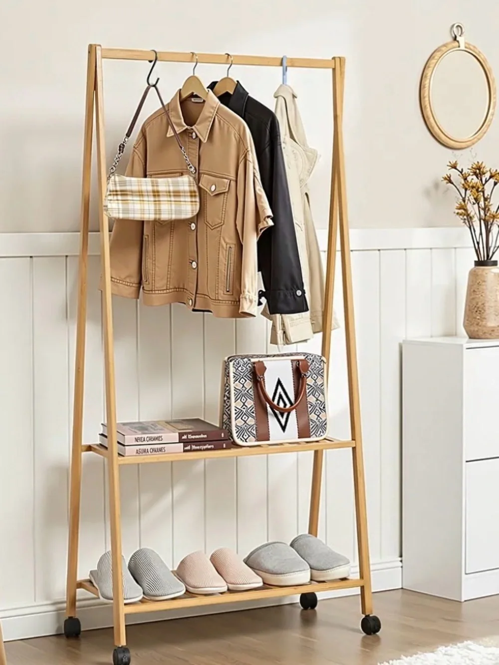 Wooden Garment Rack